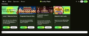 Lucky Pays sister sites bonuses